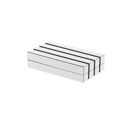 Mighty N52 Magnet Blocks - 2.00" L x 1/4" W x 1/4" H - 8 Pack, Large Strong Neodymium Bar Magnets, Powerful Rare Earth Magnets, Heavy Duty Industrial Neodymium Large Block Magnet Strip