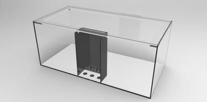 100 Gallon-B Starfire Aquariums with Center Overflow 48x24x20 H 12mm Starfire/Low Iron Glass - size: 100-B Gal 48x24x20"