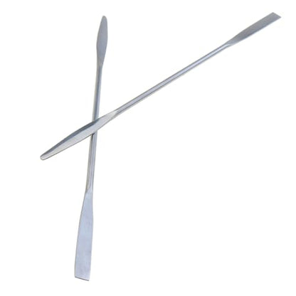 DGZZI 2PCS Stainless Steel Palette Stick Double Ended Spatula 160mm Laboratory Spatula Semi Micro Spatula Square/Round End Spatula Suitable for Laboratory Application Restaurant Kitchens Handicrafts