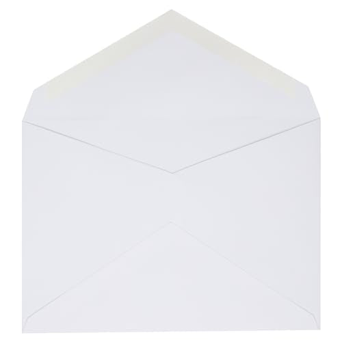 LUXPaper Outer Envelopes | 5 1/2" x 7 3/4" | Bright White | 70lb. Text | 50 Qty - color: White, size: 5 1/2 x 7 3/4