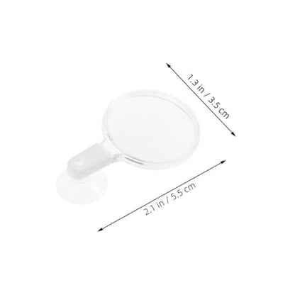 Abaodam Acrylic Glass with Cup for Aquarium Observation High Viewing Tool for Small Animals Plants and Landscapes