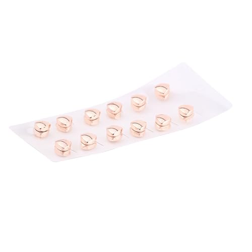 12PCS Pinless Hijab Magnets,triangle Hijab Magnetic Pins Buttons Fasteners For Women Hijabs Scarves Clothes - color: B-rose Gold