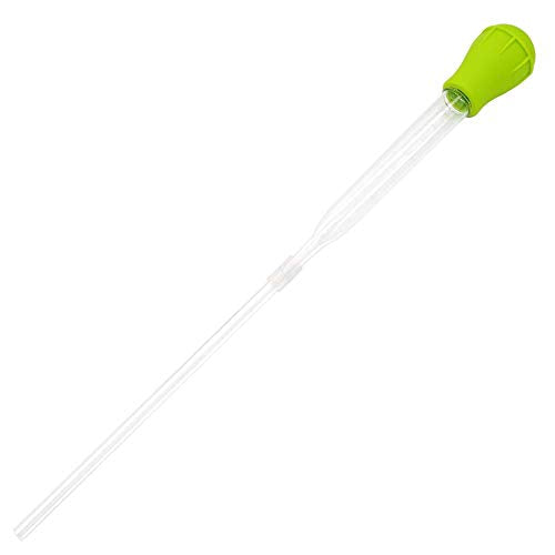 SLSON Aquarium Coral Feeder Waste Cleaner for Fish Tank Maintenance Long Pipette Suction Dropper Tool Acrylic Water Transfer Waste Remover Fish Feeder (20.4 inches)