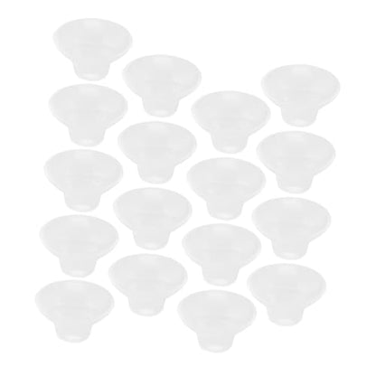 KESYOO 50pcs Fish Tank Feeder Cups Holders for Secure Feeding Aquariums Transparent Design for Elegant Look for Tanks - size: 2.60X2.60X1.50CM