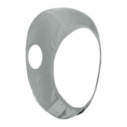 Full Cover Wrestling Headgear Grappling Hair Cap with Open Ears Judo Head Protector for Party - color: Grey