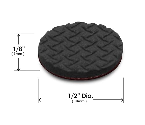 Slipstick GorillaBumperPads Premium 1/2” Rounds Adhesive Non Slip Pads/Bumpers (64 Gripper Dots) Perfect Grips for Small Items/Décor, Cabinet Stoppers, Drawer/Door Bumpers, Glass/Picture Frame Pads - size: 1/2" Round