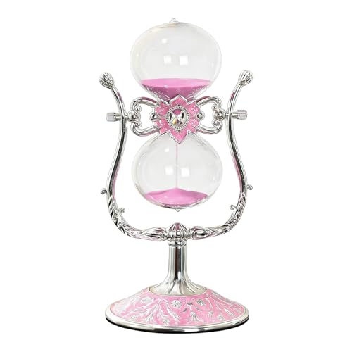Sand Timer 30 Minutes,Hour Glass,Metal Vintage Hourglass,Hourglass Decor,for Home Decoration Office Desk Wedding Party Decor Kitchen Timer (U-Shaped, 30 Min) - color: U-shaped, size: 30 Min