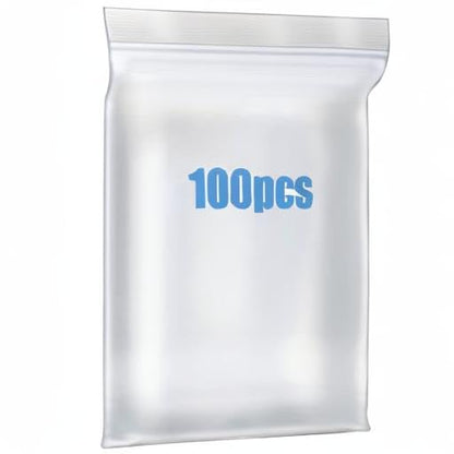 5Mil 8"x10" 100Pcs Plastic Bags Clear Resealable Zip Seal Lock Poly Bags | Macoota Thick Reclosable Heavy Duty Zipper Baggies Jewelry Earrings Coin Pills Crafts Sample Packing - size: 8x10inch
