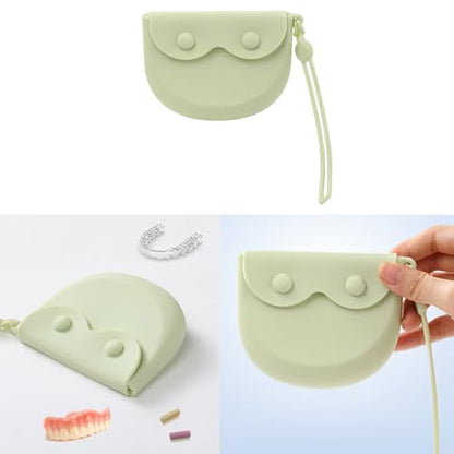 Retainer Case Silicone Mouth Guard Case with Lanyard Vent Holes Aligner Case Clear Retainers Orgainizer Holder for Dental Guard Night Grinding Mouthguards Orthodontic Denture Brace