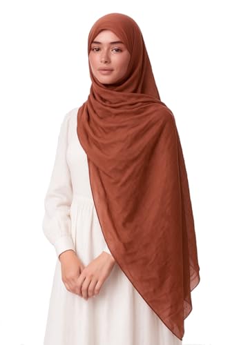 Stylish Premium Modal Viscose Hijabs for Women - color: Copper