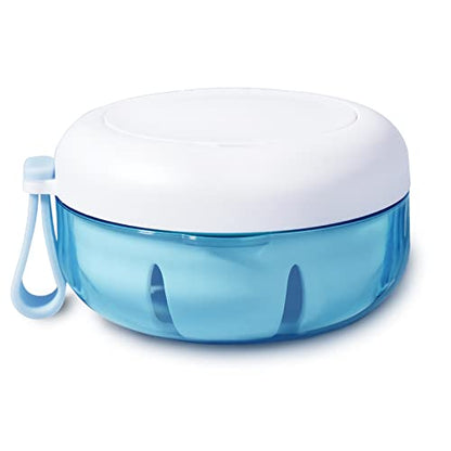 Denture cup, Definitely No-Leak Denture Bath Box for Traveling Perfectly, Denture Cup with Strainer & Mirror(White) - color: White