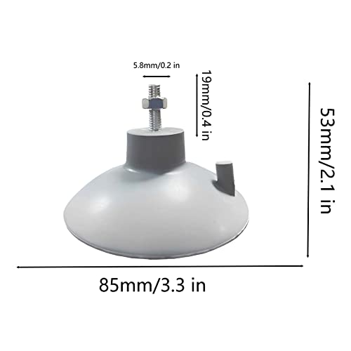 4 PCs French Fry Suction Cup Feet Commercial Suction Cup Feet with Screws for Industrial Commercial French Fry Cutter (Gray) - color: Gray