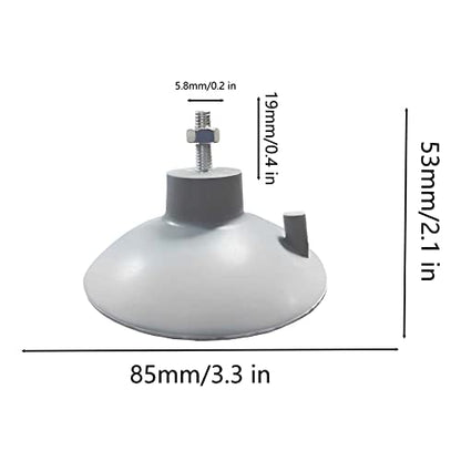 4 PCs French Fry Suction Cup Feet Commercial Suction Cup Feet with Screws for Industrial Commercial French Fry Cutter (Gray) - color: Gray