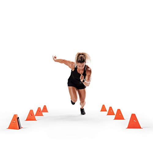 JAWKU Speed Cones Training System for Agility, Speed, Drills and Athletic Sports Training, 10 Cones