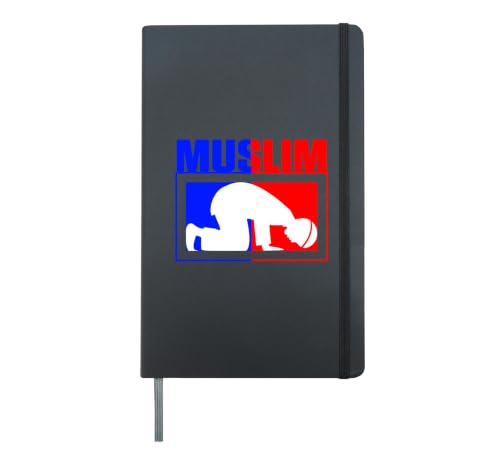 Muslim Allah Islam Mosque Ramadan Religion Quran Gift Hardcover Journal, Black