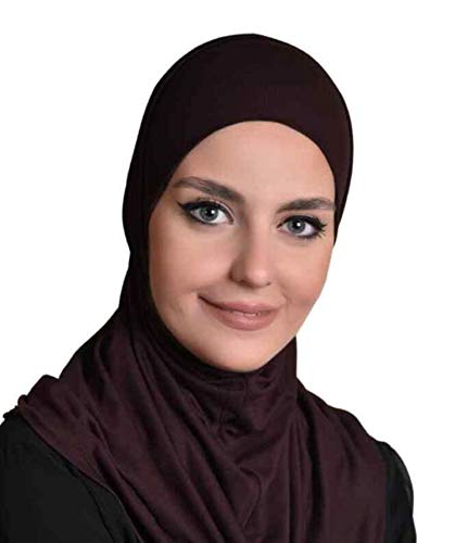Coffee Al Ameera Muslim Hijab Lycra Amira 2 piece Hood & Hijab Tube Under scarf Cap