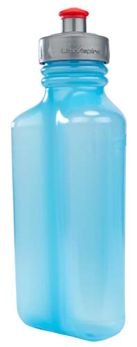 Ultraspire x UltraFlask 550 Hybrid Running Water Bottle - Ultra Squeezable, Soft and Comfortable, BPA and PVC Free, Made in the USA - color: Luminous Blue