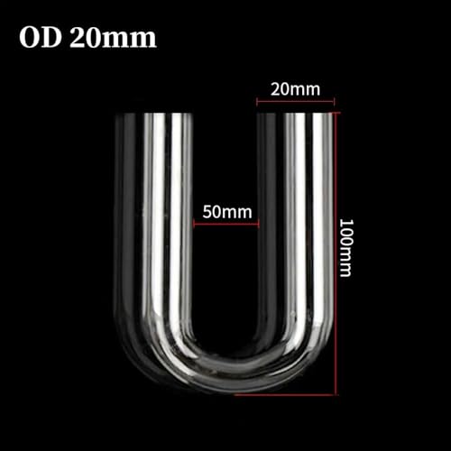 U-Shape Connector, 20~32mm Aquarium Fish Tank U-Shape Air Tube Fittings Acrylic Pipe(O.D 20mm,2Pcs) - color: O.d 20mm, size: 2Pcs