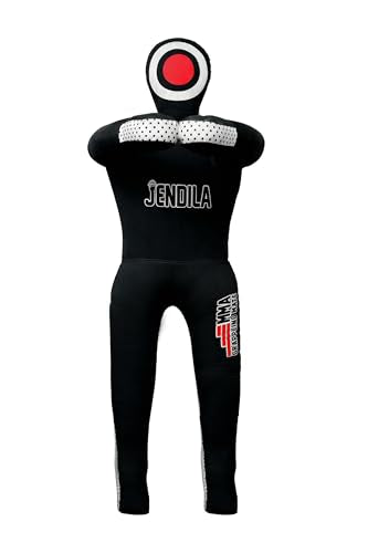 Grappling Dummy-MMA Jiu Jitsu Grappling Wrestling Dummy Made from Durable Canvas Fabrics MMA Dummy (UNFILLED) - color: Black