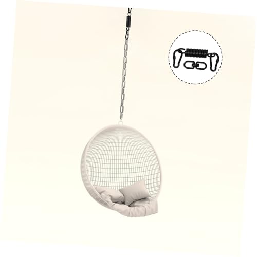 Toddmomy 1 Set Heavy Duty Hammock Chair Hanging Kit with Rotating Hook and Spring for Secure Suspension of Swing Chairs Tents and Punching Bags Effortless Installation and Use