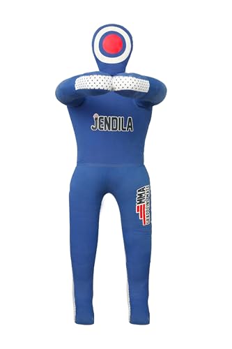 Grappling Dummy-MMA Jiu Jitsu Grappling Wrestling Dummy Made from Durable Canvas Fabrics MMA Dummy (UNFILLED) - color: Blue