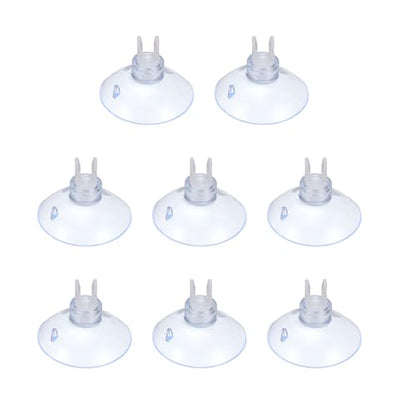 Aquarium Suction Cups, Fish Tank Suction Cups Clips Airline Tube Holders Clamps (Plastic, 8Pcs, Clear) for 0.2" Fish Tank Airline Tubing Binding Moss Shrimp Nest, 5x30MM - color: Clear, size: 5x30MM