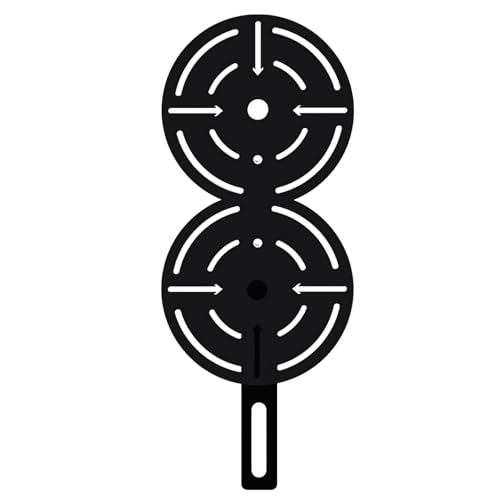 Metal Double Wall Ball Target with Extension Medicine Ball Target Rack Mounted Power Cage Attachments for Strength Endurance Arm Triceps Biceps Workouts - size: Hole Diameter:1"
