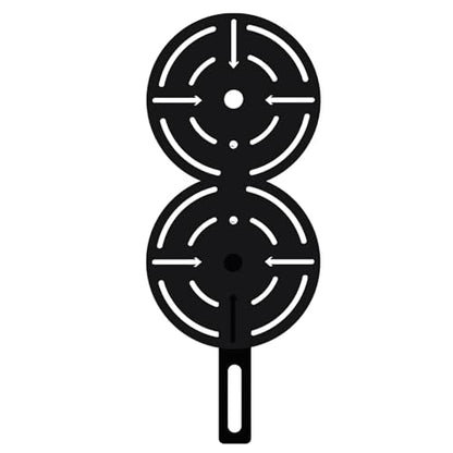Metal Double Wall Ball Target with Extension Medicine Ball Target Rack Mounted Power Cage Attachments for Strength Endurance Arm Triceps Biceps Workouts - size: Hole Diameter:1"