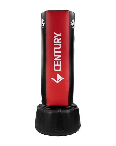 Century Wavemaster 2XL Pro Freestanding Punching Bag for Adults - Color Options | Boxing Bag with Stand | Punching Dummy & Kickboxing Bag | Heavy Punching Bag | Adjustable Martial Arts Kicking Bags - color: Triad Red/Black
