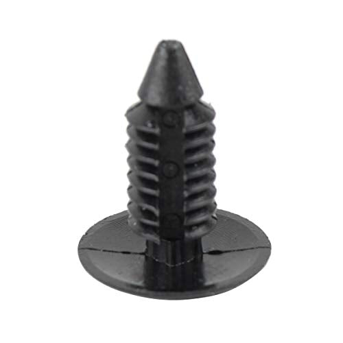 AUTOKAY 100Pcs 8mm Bumper Clips Auto Car Hole Plastic Rivets Fastener | Retainer Clips Fender Push Pin Fits for GM #1605396, 1595864 for Chrysler 6030441 for Ford 388577S, W705589-S300