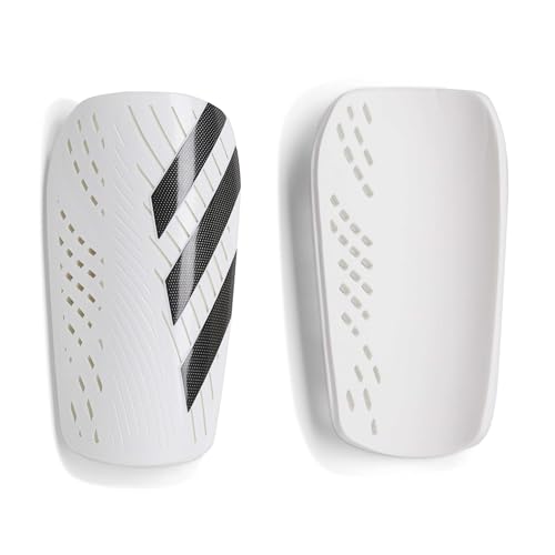 adidas Unisex Adult Tiro Soccer Shin Guards - color: White/Black, size: Small