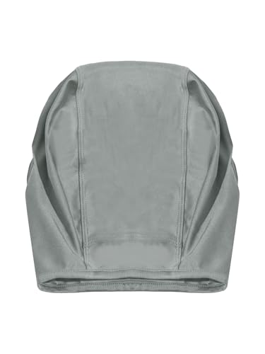 Aislor Wrestling Hair Cover Cap Wrestler Headgear for BJJ, MMA Grappling and Training, Long Hair Net Slicker - color: Grey
