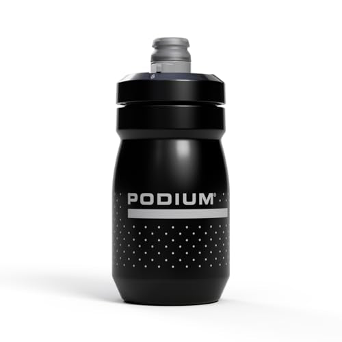 CamelBak Podium Water Bottle 15oz, Black | Compact 15oz Size, Lightweight Design, Secure Cage Fit, High Flow Cap, Easy Squeeze Feel - color: Black