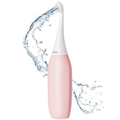 오리지널 HAPPYPO 휴대용 비데 l Easy-Bidet 2.0 교체용 물티슈와 샤워 화장실 l 휴대용 비데 스프레이 및 버트 샤워기 여행용 - 페리 보틀 산후 - 로즈 - color: 장미., size: 1개(1팩)