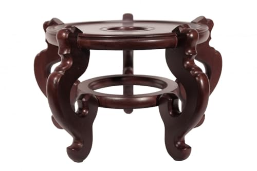 Oriental Rosewood Fish Bowl Stand (7.5" W X 5" H)