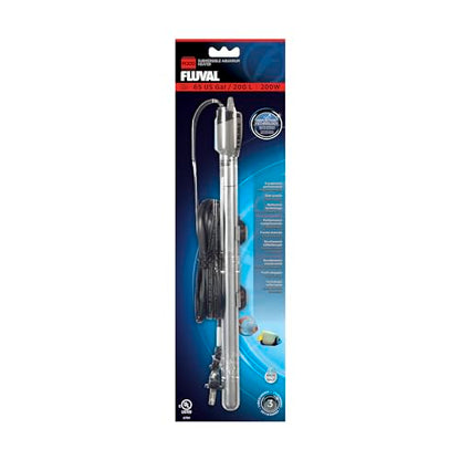 Fluval M 200-Watt Submersible Aquarium Heater – High-Performance, Compact Heating with Mirror Technology for Fresh & Saltwater Tanks - size: M200