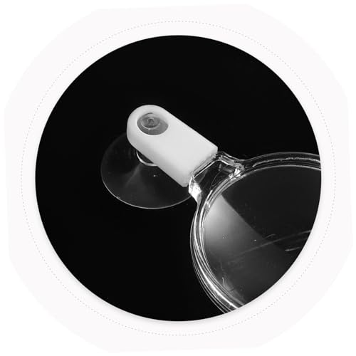 Happyyami 5pcs Betta Fish Glass Cup Acrylic Microscope for Aquarium Plants Ants and Small Animals Easy to Install and Observe Details Your Fish Tank - color: Whitex5pcs, size: 5.50X3.50X0.50CMx5pcs