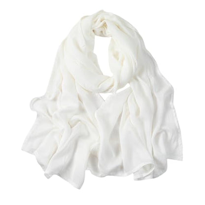 3PC Premium Modal Lightweight Hijab, Fashion Soft Head Scarf Shawl Wraps for Muslim Women Daily Wear - color: Series 2-off White/Light Mink/Mocha