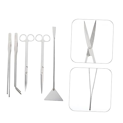 Toddmomy 1set Aquarium Tool Pruning Scissors Tweezers and Shovel for Aquatic Plant Care Resistant and Portable Aquarium Accessories - size: 32X7X1CM