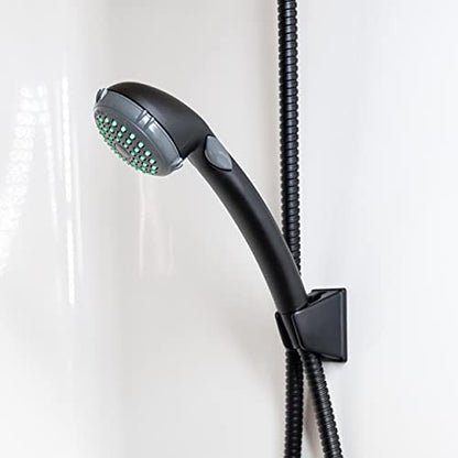 Dura Faucet DF-SA156-MB RV Handheld Shower Wand Bracket (Matte Black) | RV handheld shower wand bracket for campers, trailers, and motorhomes. Matte Black finish. - color: Matte Black