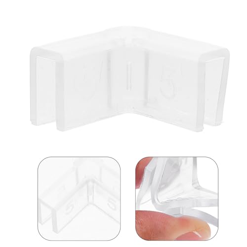 10pcs Aquarium Corner Guards 90° L-Shaped Silicone Edge Protectors 5mm Thick Furniture Bumpers for Indoor Fish Tank Safety