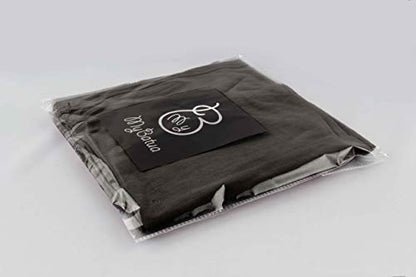 MyBatua Women's 2-Piece Al-Amira Hijab with Under Scarf/Cap/Bonnet in Soft Viscose Jersey, Ready to Wear HJ-129 - color: Black
