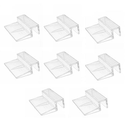 Suxgumoe Aquarium Cover Clip, 8 Pcs Universal Lid Clips for Rimless Aquariums (10MM)