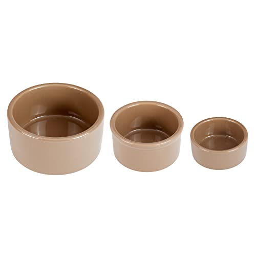 Kaytee Stoneware Ceramic Pet Hamster Bowl, Brown, 5-Inch - size: 5 in