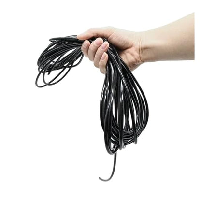 Revive Furniture 1/3/5/10M Silicone Tube Food Grade Rubber Hose Black Flexible Aquarium Air Irrigation Pipes Water Connector Garden Hoses(3 meters,ID 0.5mm x OD 1mm)