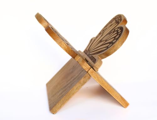 AA GLOBEL WOOD AND CRAFTS- Wooden Book Stand - Adjustable, Portable, and Eco-Friendly Book Holder for Desk & Reading Elegant Wooden Book Stand - Sturdy, Bible Stand Quran Stand