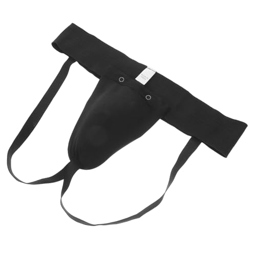 MAGICLULU Durable Groin Guard and Training Crotch Protector Breathable Dark Color M for Martial Arts Taekwondo Boxing Football Protective Gear