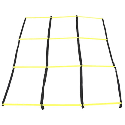 Toddmomy Training Ladder for Footwork: Nine-Square Agility Ladder Soccer and Football Training - Portable Rope Design for Speed and Agility Workouts