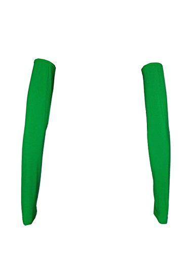 Women's Muslim Modal Arm Stretch Sleeves Cover - color: Green