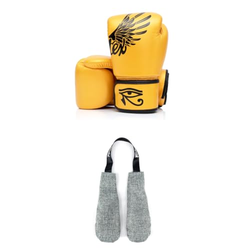 Fairtex BGV1 Boxing Gloves with Deodorizer Inserts | Shock Absorbent Gloves + Odor & Moisture Absorber for Boxing, MMA, Muay Thai | Perfect Bundle for Clean & Durable Gear